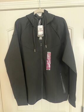 RBX X-Train Men’s Black Full Zip LightWeight Hooded Jacket NWT